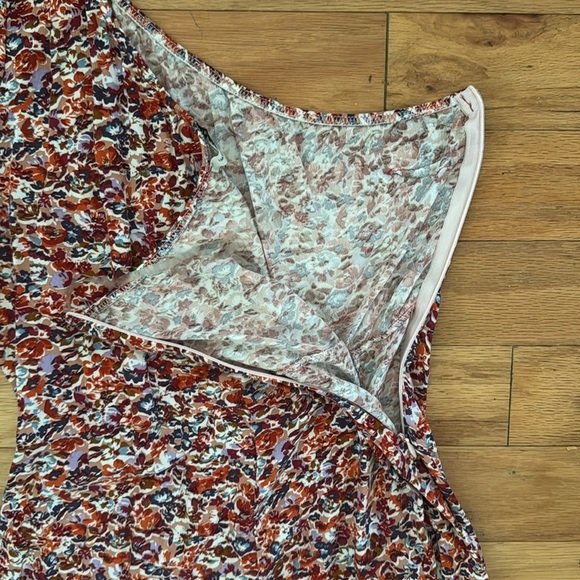 American Eagle | One-Shoulder Floral Dress | Slit | size M - Picture 6 of 7